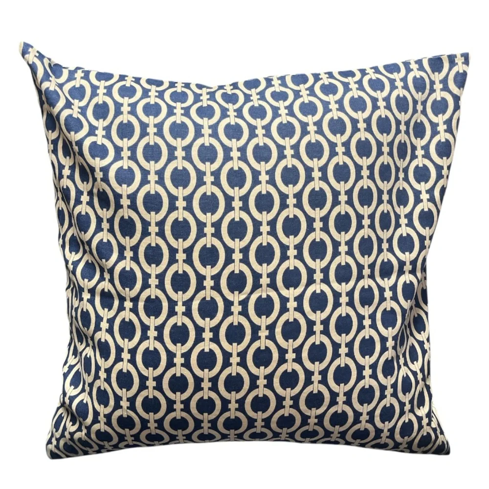 Pottery Barn Elegant Chain Link Patterned Pillow Cover